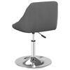 vidaXL Chaises pivotantes &agrave; manger lot de 4 Gris fonc&eacute; Velours