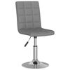 vidaXL Chaises pivotantes &agrave; manger lot de 2 Gris clair Tissu