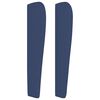 vidaXL T&ecirc;te de lit avec oreilles Bleu 103x23x118/128 cm Tissu