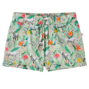 vidaXL Short pour enfants avec cordon de serrage kaki clair 116