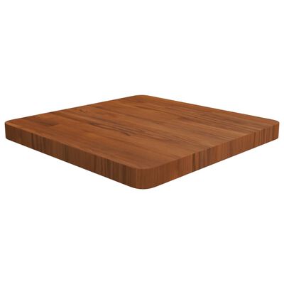 vidaXL Dessus de table carré Marron foncé 50x50x4cm Bois chêne traité