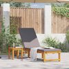 vidaXL Transat 2 pcs Marron 35 x 35 x 34cm Bois d'acacia massif