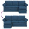 vidaXL Canap&eacute; 160cm Bleu M&eacute;tал