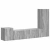 vidaXL Ensemble meuble TV 4 pcs Gris Sonoma Bois d'ing&eacute;nierie