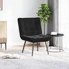 vidaXL Chaise de relaxation noir 64x74x84 cm velours