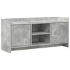 vidaXL Meuble TV 102 x 33 x 47 cm Gris b&eacute;ton Bois d'ing&eacute;nierie