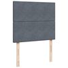 vidaXL Sommier &agrave; lattes de lit et matelas Gris fonc&eacute; 120x200cm Velours