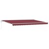 vidaXL Auvent r&eacute;tractable automatique bordeaux 500x300 cm