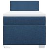 vidaXL Sommier &agrave; lattes de lit avec matelas Bleu 90x190 cm Tissu