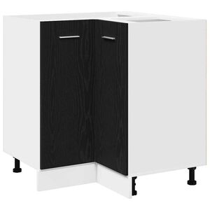 vidaXL Armoire suspendue Ch&ecirc;ne noir 75,5 x 75,5 x 80,5 cm