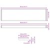 vidaXL Appui de fen&ecirc;tre Noir avec grain de bois 80 x 20 x 4,5 cm PVC