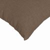 vidaXL Coussins de canap&eacute; 2 pcs Marron 80 x 80 cm tissu