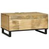 vidaXL Table basse Marron et Noir 80 x 50 x 40 cm Bois d'acacia massif