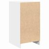 vidaXL Buffet avec tiroir Blanc 40 x 40.5 x 75 cm Bois d'ing&eacute;nierie