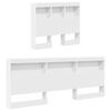 vidaXL T&ecirc;te de lit de rangement Blanc 100 cm Bois d'ing&eacute;nierie