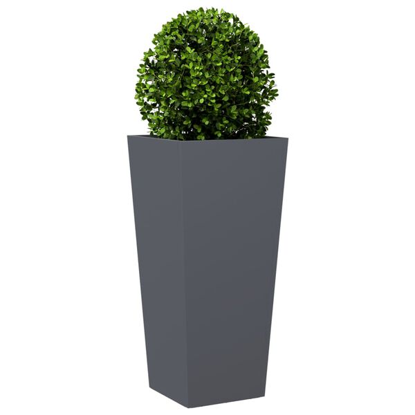 vidaXL Jardini&egrave;res 2 pcs anthracite 35x35x75 cm acier