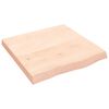 vidaXL &Eacute;tag&egrave;re murale 60x60x(2-6) cm bois de ch&ecirc;ne massif non trait&eacute;