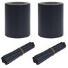 vidaXL Tans de jardin pour l'intimit&eacute; 2 pcs Gris fonc&eacute; 35 x 0,19 m PVC