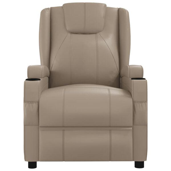 vidaXL Fauteuil inclinable Cappuccino Similicuir