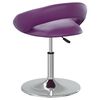 vidaXL Chaise de salle &agrave; manger pivotante Violet Similicuir
