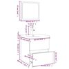 vidaXL Meubles de salle de bain Ch&ecirc;ne marron Bois d'ing&eacute;nierie