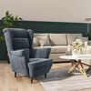 vidaXL Fauteuil gris fonc&eacute; velours