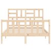 vidaXL Cadre de lit sans matelas bois de pin massif