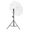 vidaXL Kit de studio photo avec &eacute;clairage toile de fond et r&eacute;flecteur