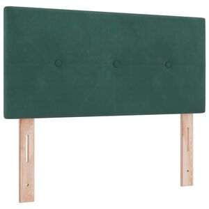 vidaXL T&ecirc;te de lit avec t&ecirc;te de lit Vert fonc&eacute; 100 cm Cuir synth&eacute;tique