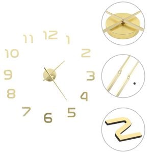 vidaXL Horloge murale 3D Design moderne 100 cm XXL Dor&eacute;