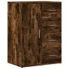 vidaXL Buffets 2 pcs ch&ecirc;ne fum&eacute; 59x39x80 cm bois d'ing&eacute;nierie