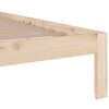 vidaXL Cadre de lit sans matelas bois massif 140x200 cm