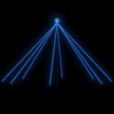vidaXL Lumières d'arbre de Noël Int/Extérieur 800 LED bleues 5 m