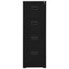 vidaXL Classeur Noir 46x62x133 cm Acier