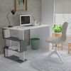 Homemania Bureau d'ordinateur Patara 120x60x75 cm Blanc et anthracite