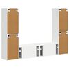 vidaXL Ensemble meuble TV 6 pcs Blanc Bois d'ing&eacute;nierie