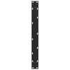 vidaXL Pieds de table basse Noir 2 pi&egrave;ces 60 x (30-31) cm Acier