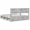 vidaXL Cadre de lit B&eacute;ton 180 x 200 cm Bois de pin massif