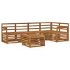 vidaXL Ensemble de canap&eacute;s d'ext&eacute;rieur 6 pc Naturel Polyester
