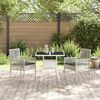 vidaXL Ensemble de salle &agrave; manger pour jardin 3 pcs Gris clair