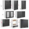 vidaXL Ensemble de meubles de cuisine 8 pcs plan de travail