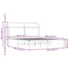 vidaXL Cadre de lit sans matelas 160x200 cm ch&ecirc;ne sonoma