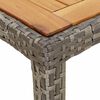 vidaXL Table de jardin pour repas Gris 150 x 90 x 75 cm polyrotin