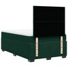 vidaXL Sommier &agrave; lattes de lit et matelas Vert fonc&eacute; 120x200cm Velours