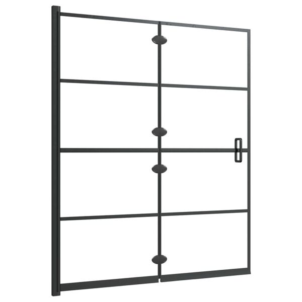vidaXL Cabine de douche pliable ESG 120x140 cm Noir