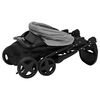 vidaXL Poussette pour bébé 2-en-1 Gris clair et noir Acier