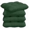 vidaXL Coussins de siège 4 pcs Vert foncé 45 x 45 cm
