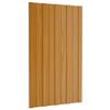 vidaXL Panneau de toiture 36 pcs Naturel 80 x 45 cm Acier galvanis&eacute;