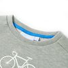 Sweatshirt pour enfants m&eacute;lange kaki clair 128