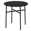 vidaXL Ensemble &agrave; manger de jardin 3 pcs R&eacute;sine tress&eacute;e Noir